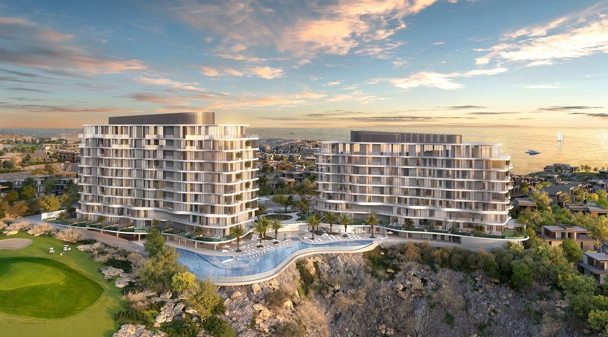 AIDA clifftop residences above the Gulf of Oman