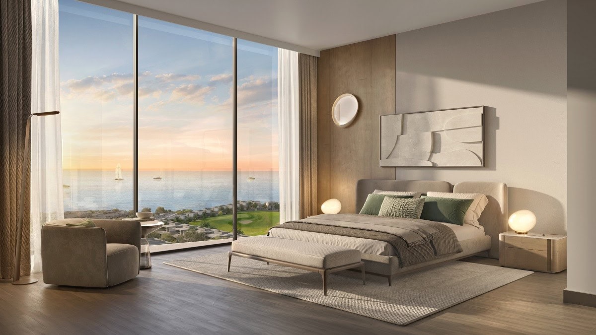 AIDA master bedroom over the sea